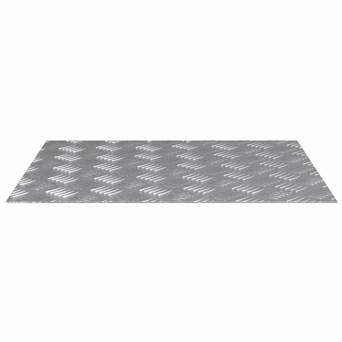 VidaXL marche d'escalier rectangulaire 2 pcs argent 60 x 50 cm aluminium
