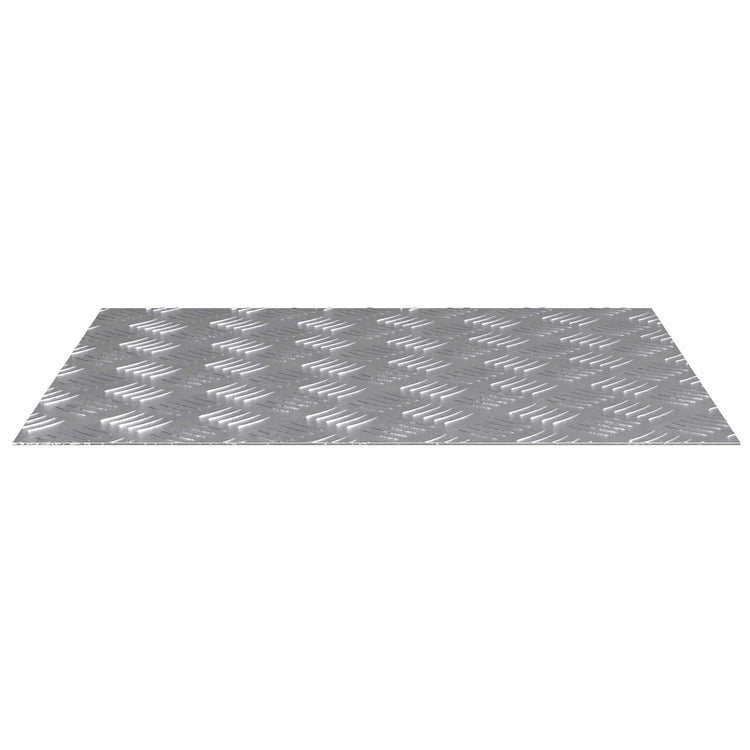 Vidaxx marche d'escalier rectangulaire 4 pcs argent 60 x 50 cm aluminium