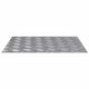 Vidaxx marche d'escalier rectangulaire 4 pcs argent 60 x 50 cm aluminium