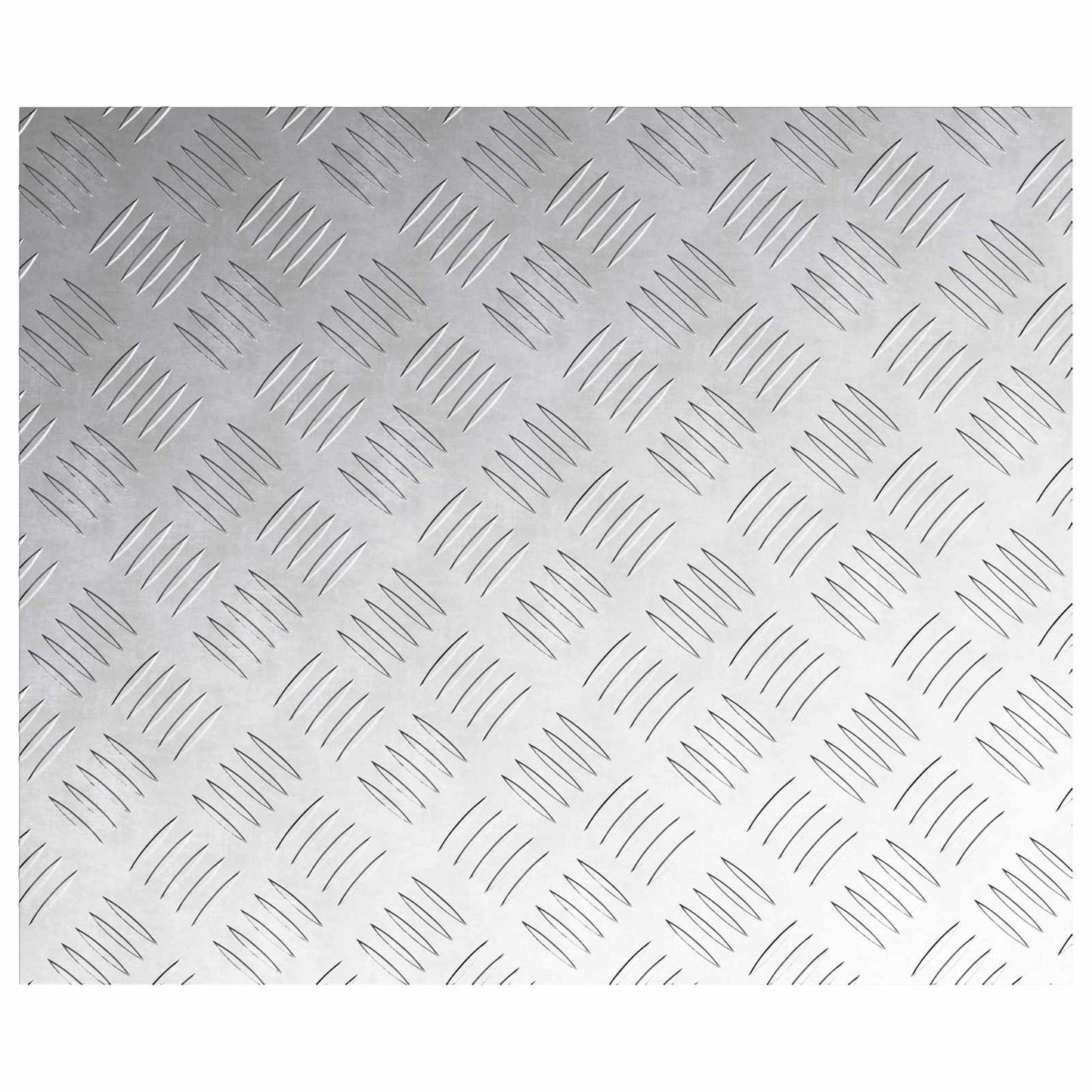 Vidaxx marche d'escalier rectangulaire 4 pcs argent 60 x 50 cm aluminium