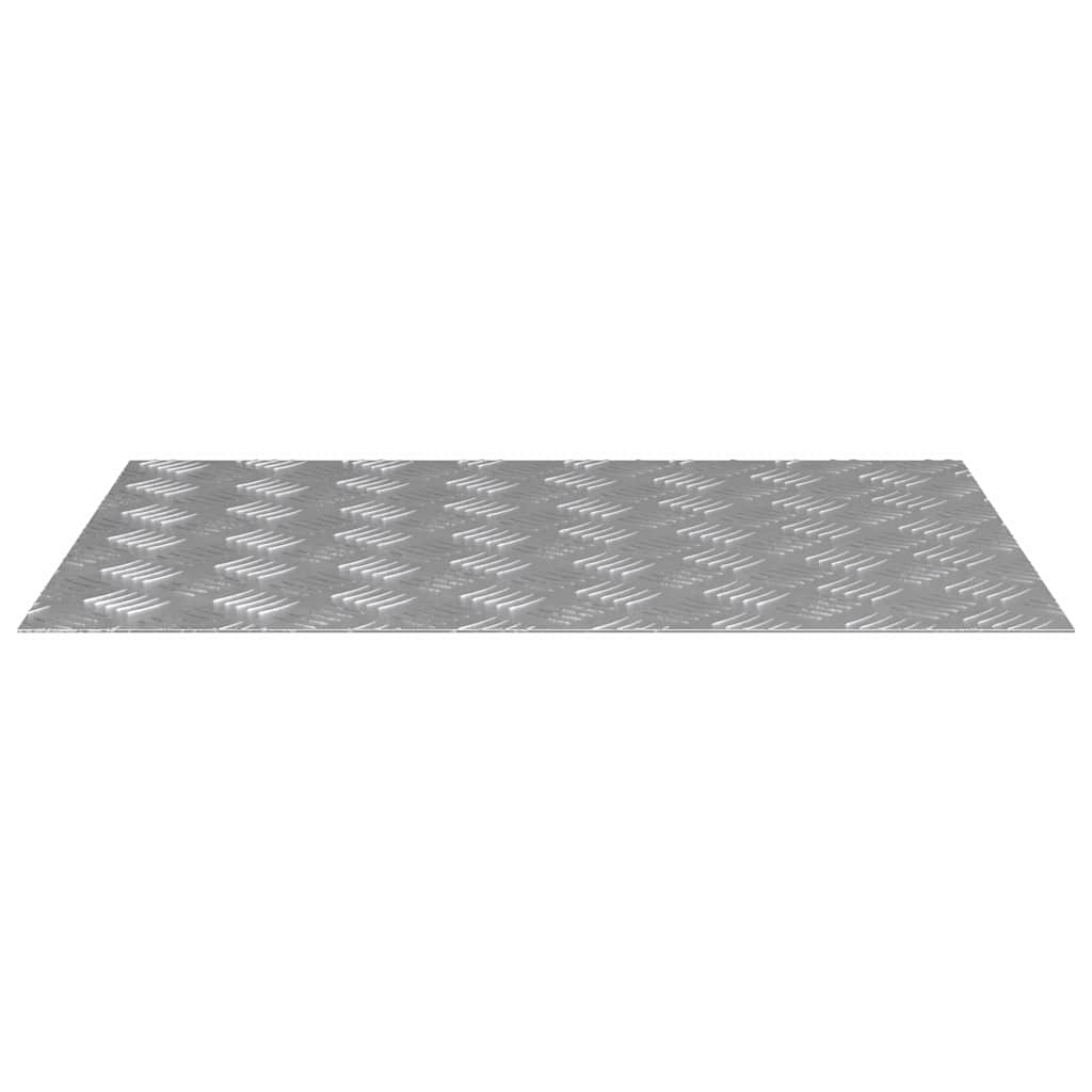 Vidaxx marche d'escalier rectangulaire 2 pcs argent 70 x 50 cm aluminium