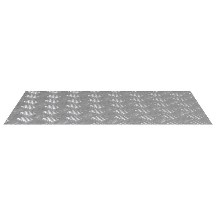 Vidaxx marche d'escalier rectangulaire 2 pcs argent 70 x 50 cm aluminium
