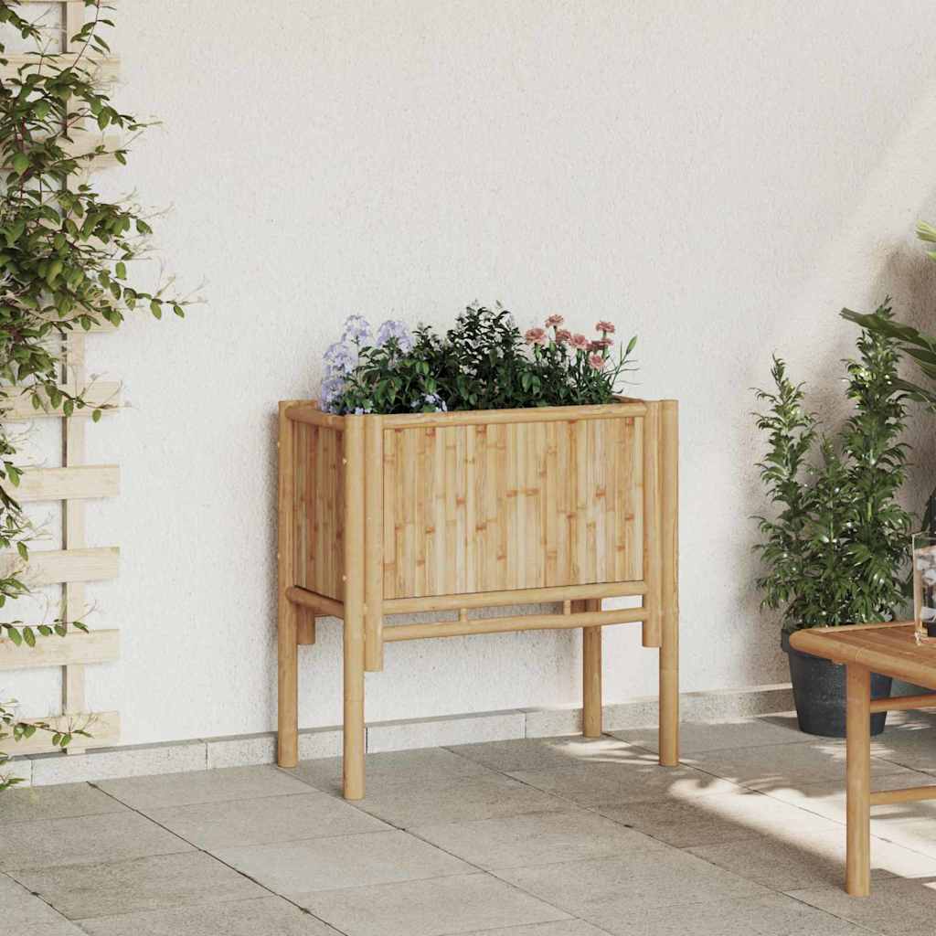 Vidaxx lit surélevé marron 70 x 35 x 70 cm bambou