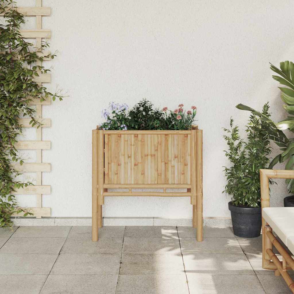 Vidaxx lit surélevé marron 70 x 35 x 70 cm bambou