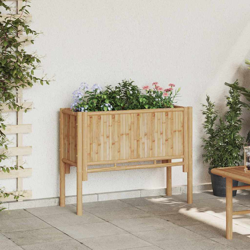 Vidaxx lit surélevé marron 90 x 35 x 70 cm bambou