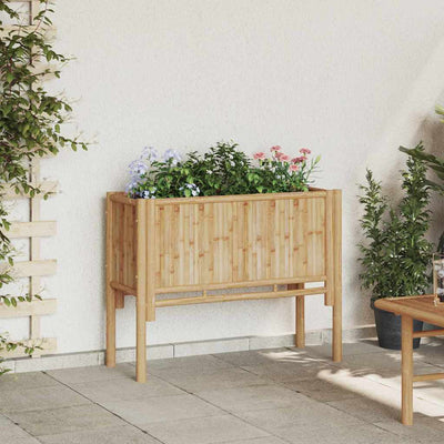Vidaxx lit surélevé marron 90 x 35 x 70 cm bambou