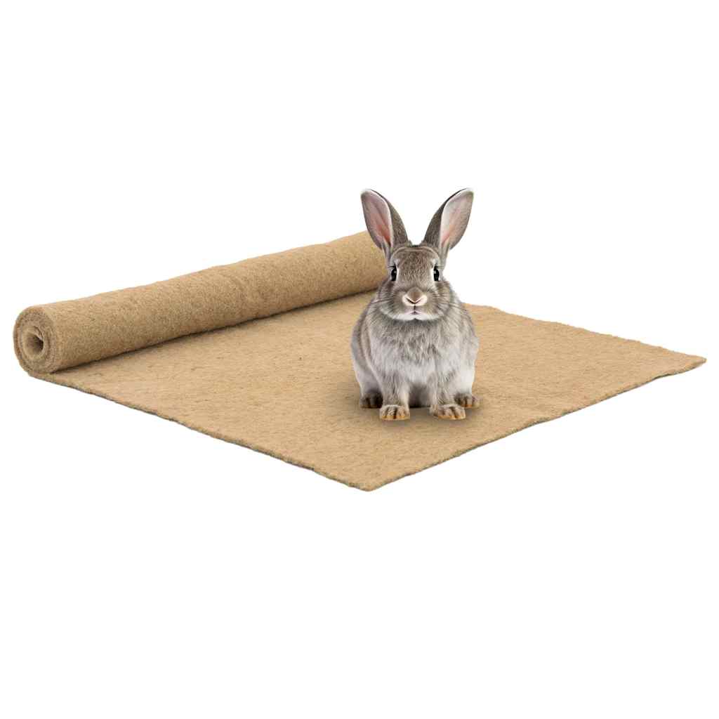 Vidaxxl tapis de chanvre pour rongeurs 1x1 m 5 mm