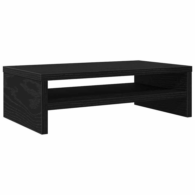 VidaXL support pour moniteur chêne noir 42x24x13 cm bois d'ingénierie