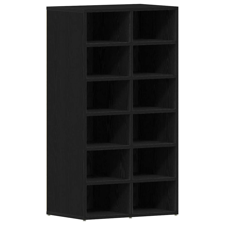 Vidaxx étagère à chaussures 54x34x100,5 cm aggloméré chêne noir