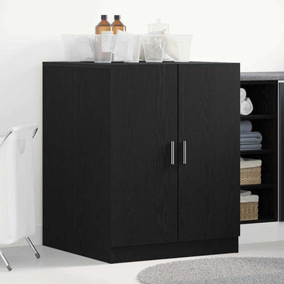 Meuble lave-linge Vidaxx avec rangement chêne noir 70,5 x 71,5 x 91,5 cm