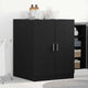 Meuble lave-linge Vidaxx avec rangement chêne noir 70,5 x 71,5 x 91,5 cm