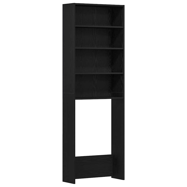 Vidaxx meuble lave-linge chêne noir 64 x 24 x 190 cm bois fini