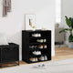 Vidaxx meuble à chaussures avec étagère chêne noir 60 x 35 x 70 cm bois d'ingénierie