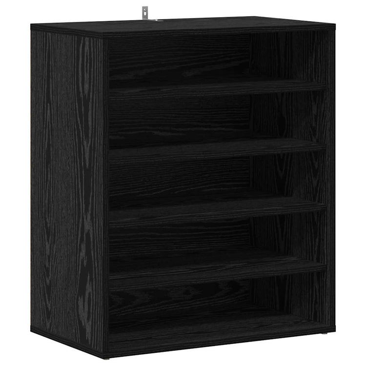 Vidaxx meuble à chaussures avec étagère chêne noir 60 x 35 x 70 cm bois d'ingénierie