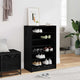 Vidaxx meuble à chaussures avec étagère chêne noir 60 x 35 x 92 cm bois fini