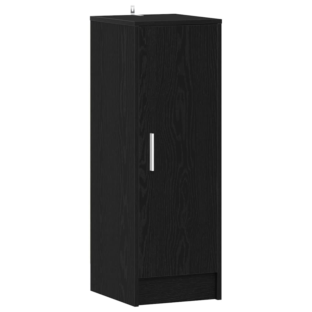 VidaXL armoire à chaussures avec étagère chêne noir 32 x 35 x 92 cm bois fini