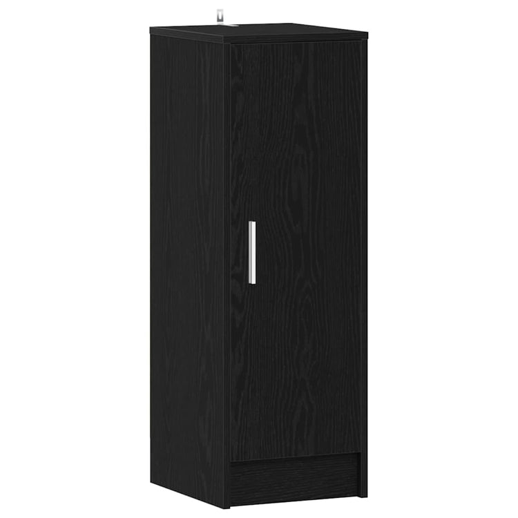VidaXL armoire à chaussures avec étagère chêne noir 32 x 35 x 92 cm bois fini