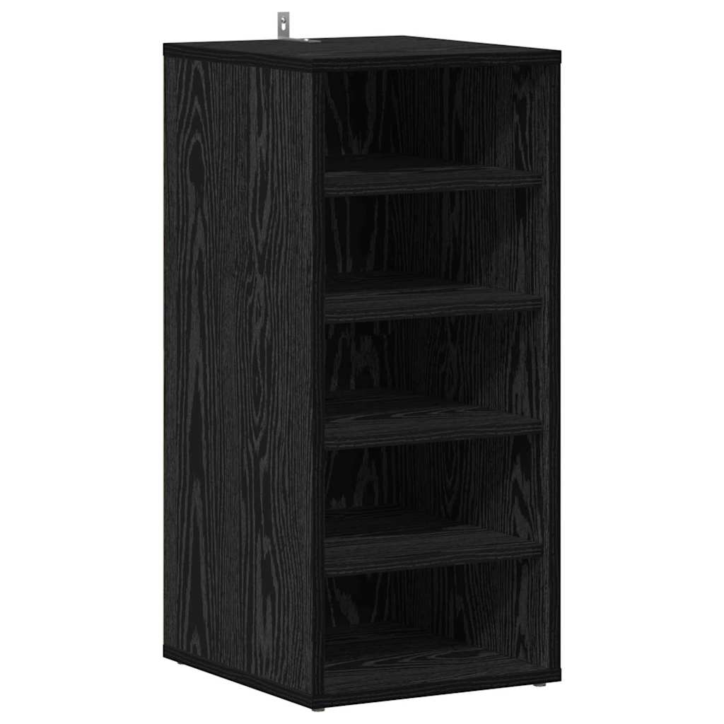 Vidaxx meuble à chaussures avec étagère chêne noir 32 x 35 x 70 cm bois d'ingénierie