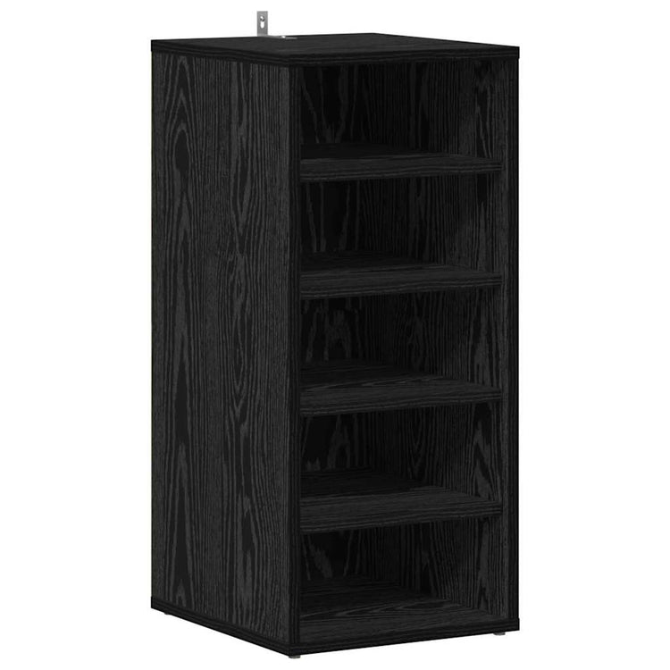 Vidaxx meuble à chaussures avec étagère chêne noir 32 x 35 x 70 cm bois d'ingénierie