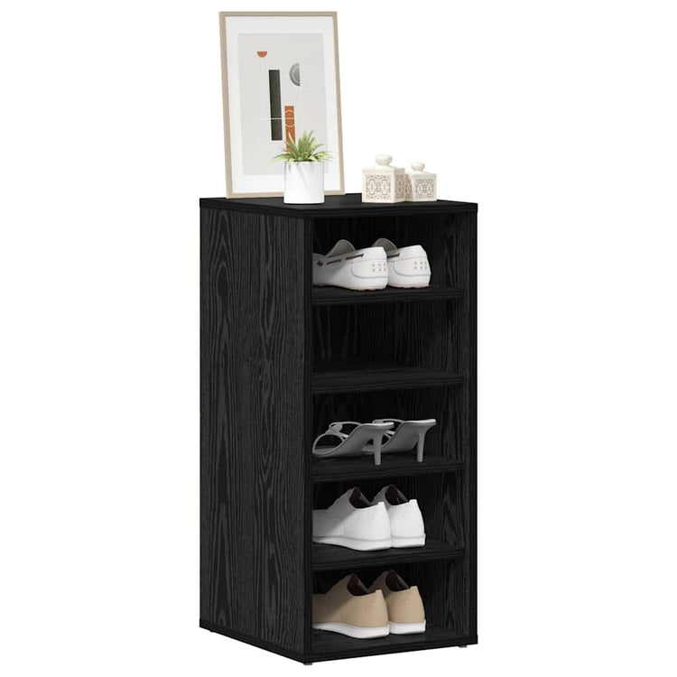 Vidaxx meuble à chaussures avec étagère chêne noir 32 x 35 x 70 cm bois d'ingénierie