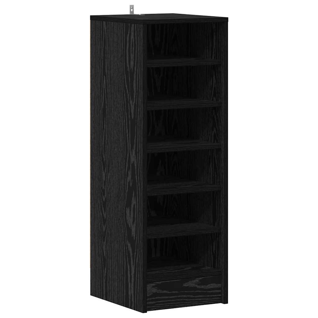 Vidaxx meuble à chaussures avec étagère chêne noir 32 x 35 x 90 cm bois fini