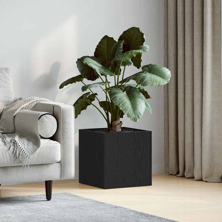 Vidaxx pot de fleurs chêne noir 40 x 38,5 x 40 cm bois fini