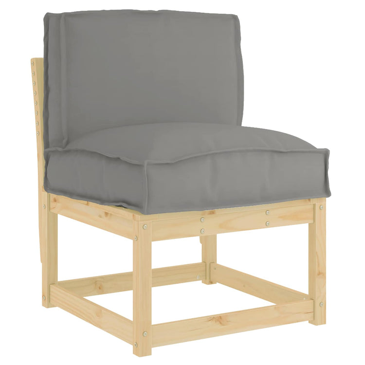 Vidaxx coussin gris 50 x 40 x 12 cm tissu oxford