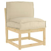 Vidaxl coussin beige 50 x 40 x 12 cm tissu oxford