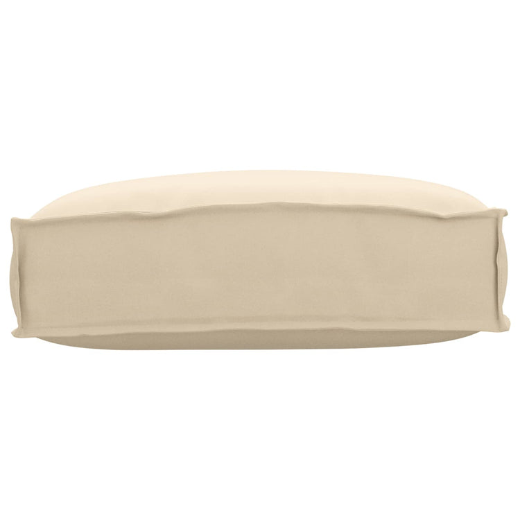 Vidaxl coussin beige 50 x 40 x 12 cm tissu oxford