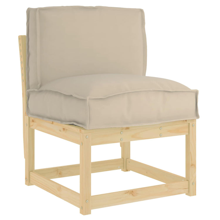 VidaXL coussin taupe 50 x 40 x 12 cm tissu oxford