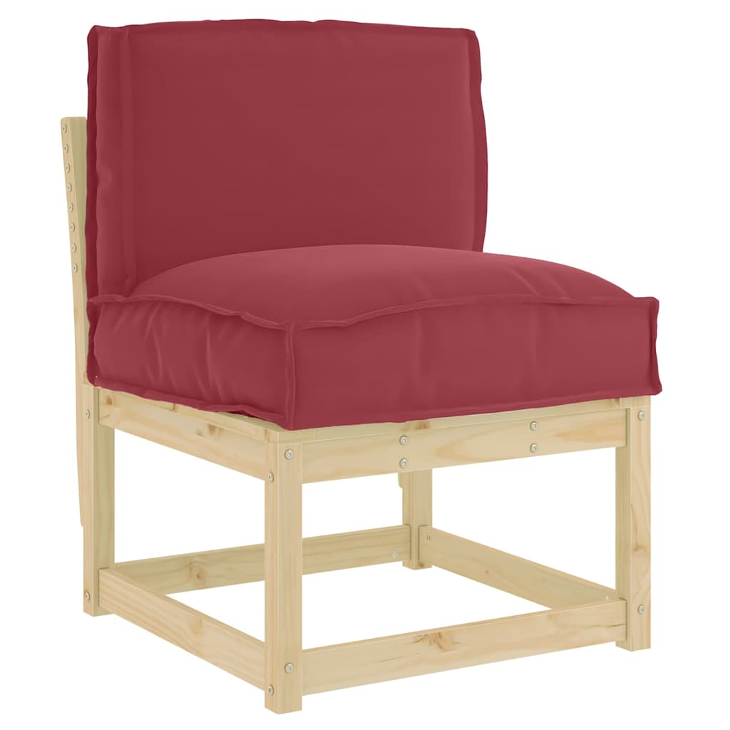 Vidaxxl coussin vin rouge 50 x 40 x 12 cm tissu oxford