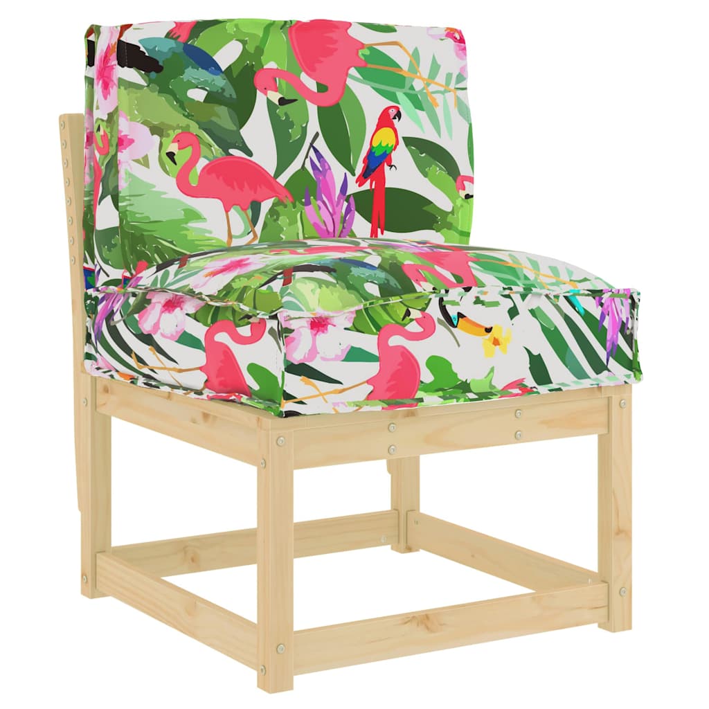 Vidaxx coussin fleurs multicolore 50 x 40 x 12 cm tissu oxford