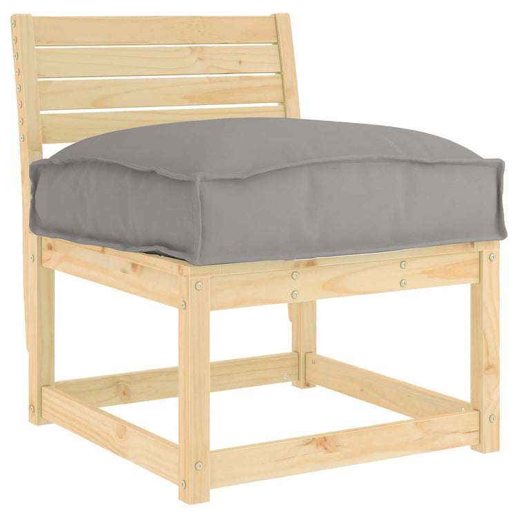 Vidaxx coussin gris 50 x 50 x 12 cm tissu oxford