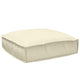 Vidaxl coussin crème 50 x 50 x 12 cm tissu oxford