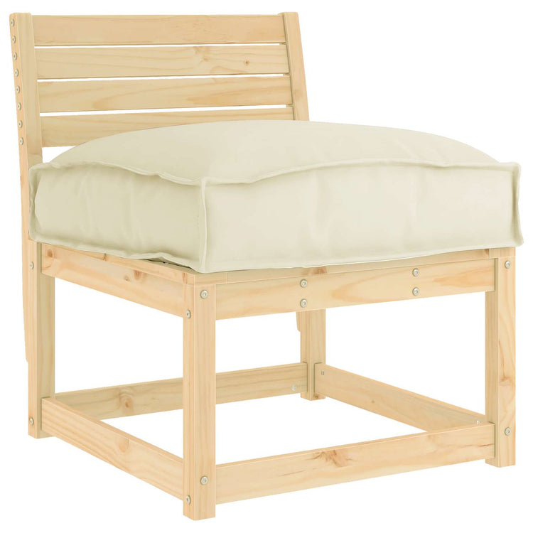 Vidaxl coussin crème 50 x 50 x 12 cm tissu oxford