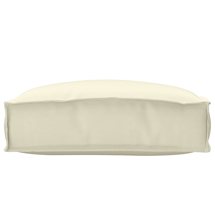 Vidaxl coussin crème 50 x 50 x 12 cm tissu oxford