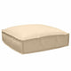 Vidaxl coussin beige 50 x 50 x 12 cm tissu oxford
