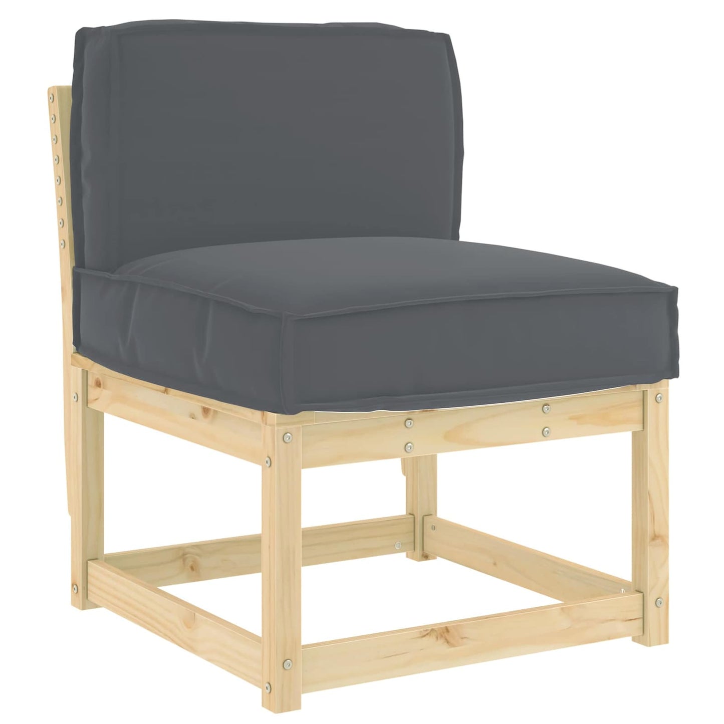 Vidaxl coussin anthracite 60 x 40 x 12 cm tissu oxford