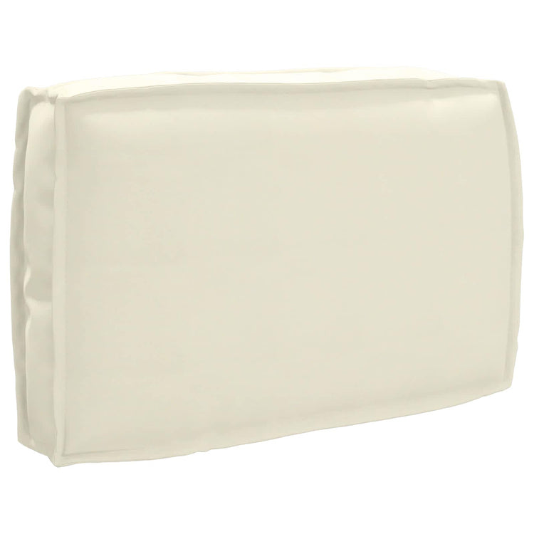 VidaXL coussin crème 60 x 40 x 12 cm tissu oxford