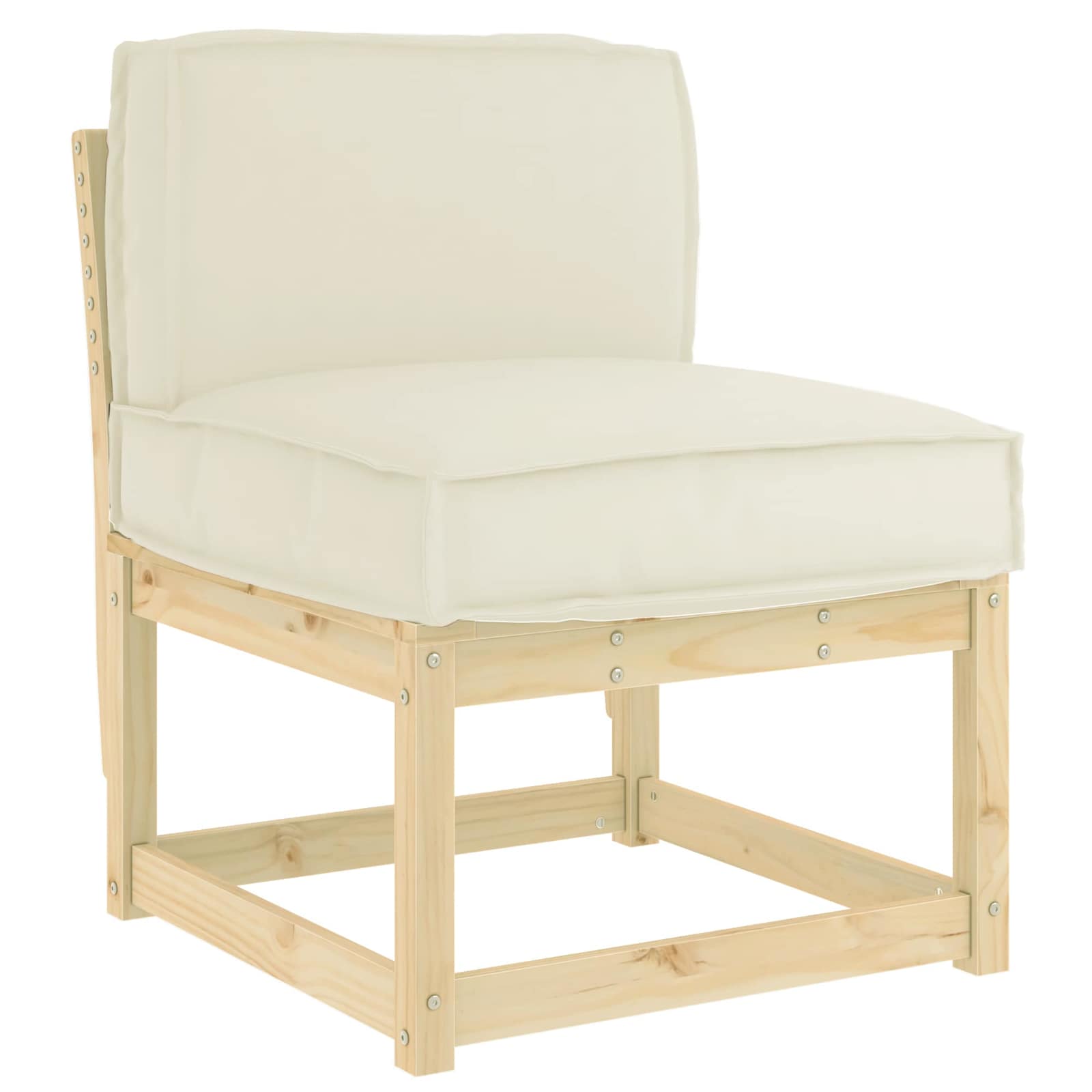 VidaXL coussin crème 60 x 40 x 12 cm tissu oxford