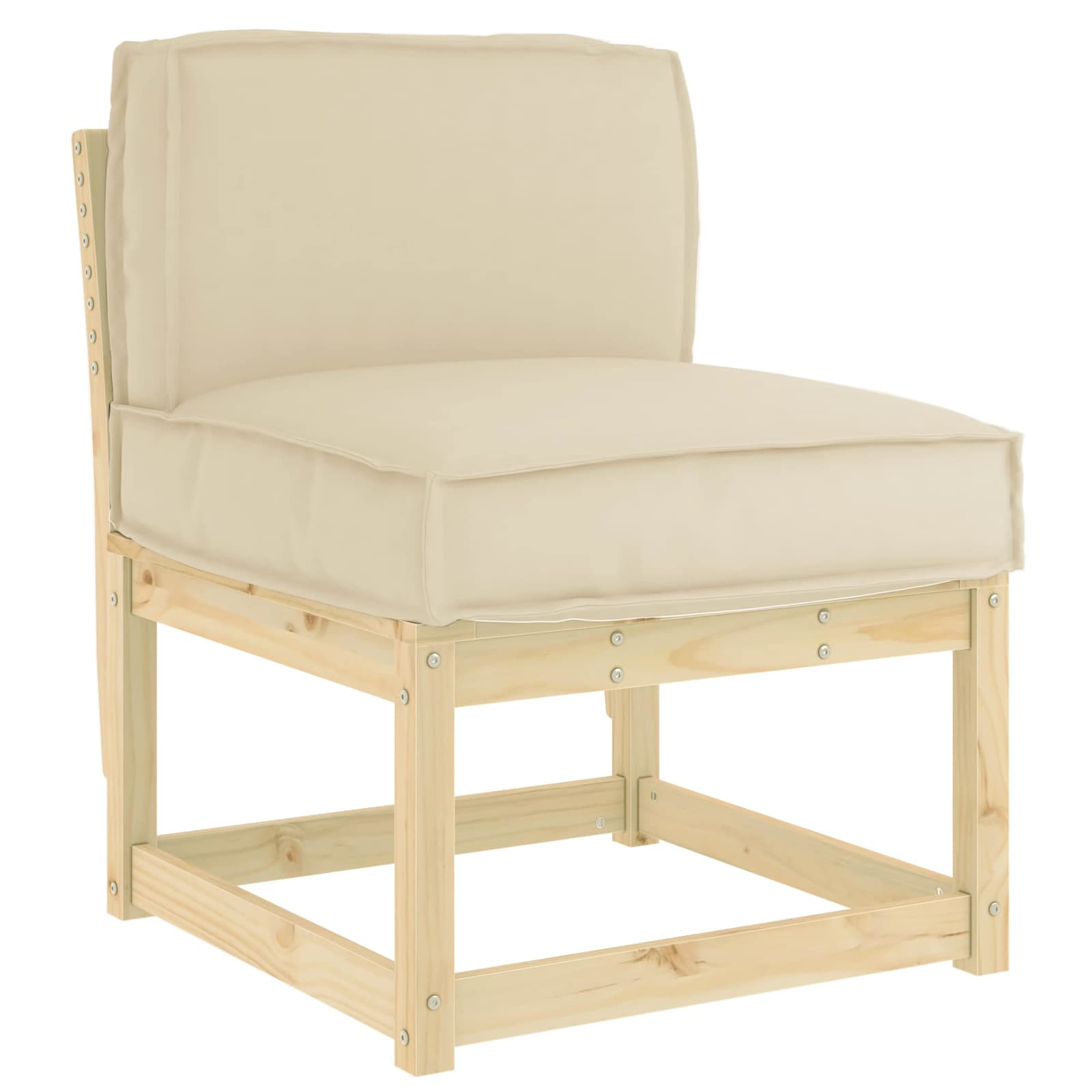 Vidaxx coussin beige 60 x 40 x 12 cm tissu oxford