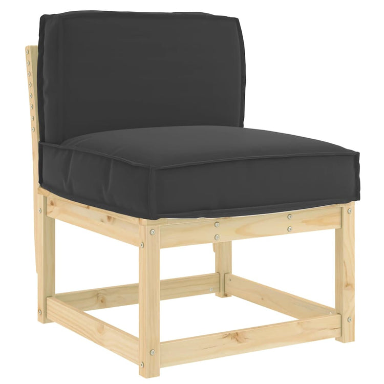 Vidaxx coussin noir 60 x 40 x 12 cm tissu oxford