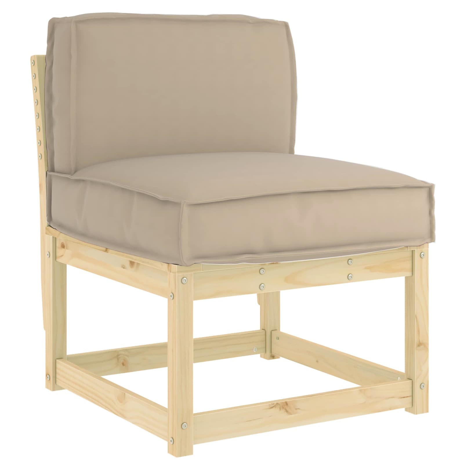 Vidaxx coussin taupe 60 x 40 x 12 cm tissu oxford