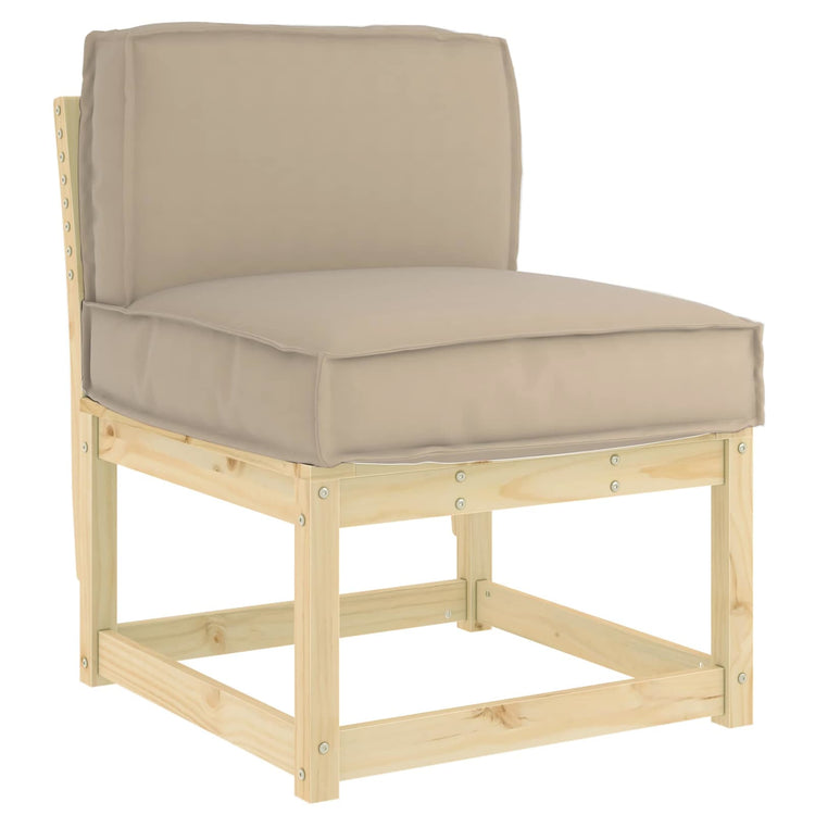 Vidaxx coussin taupe 60 x 40 x 12 cm tissu oxford