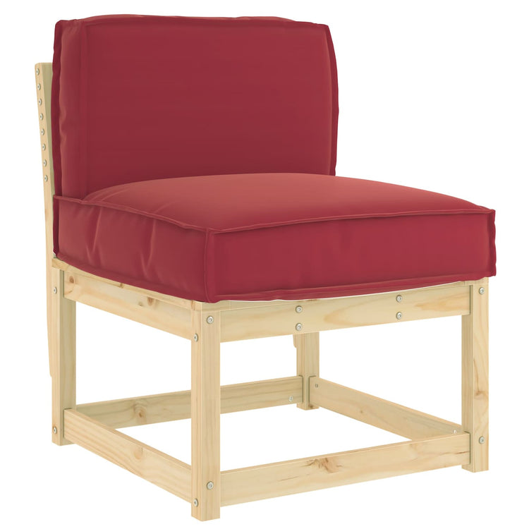 Vidaxxl coussin vin rouge 60 x 40 x 12 cm tissu oxford