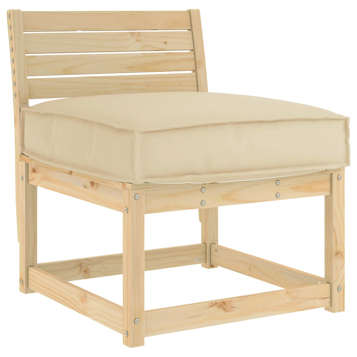 VidaXL coussin beige 60 x 60 x 12 cm tissu oxford