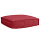 Vidaxxl coussin vin rouge 60 x 60 x 12 cm tissu oxford
