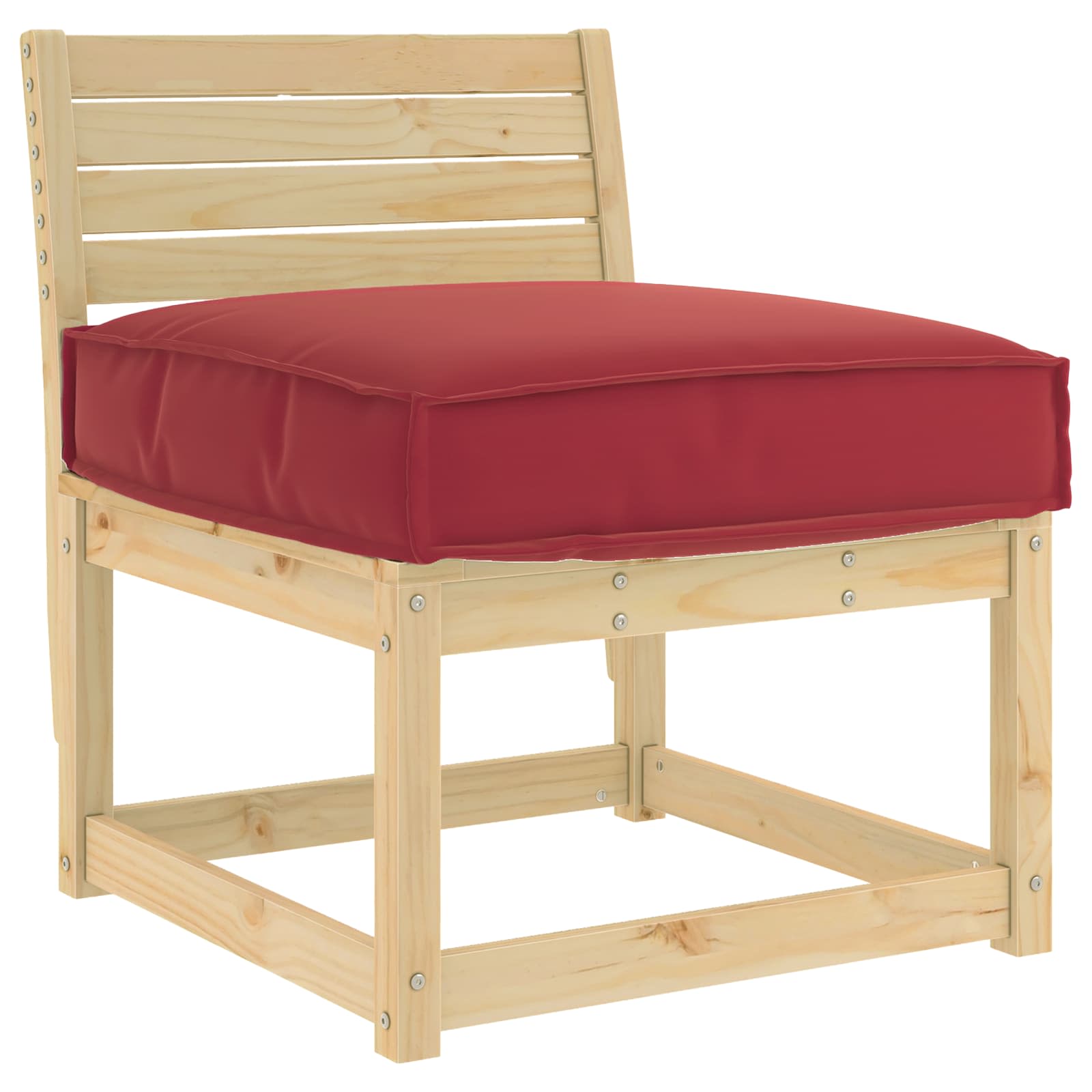 Vidaxxl coussin vin rouge 60 x 60 x 12 cm tissu oxford