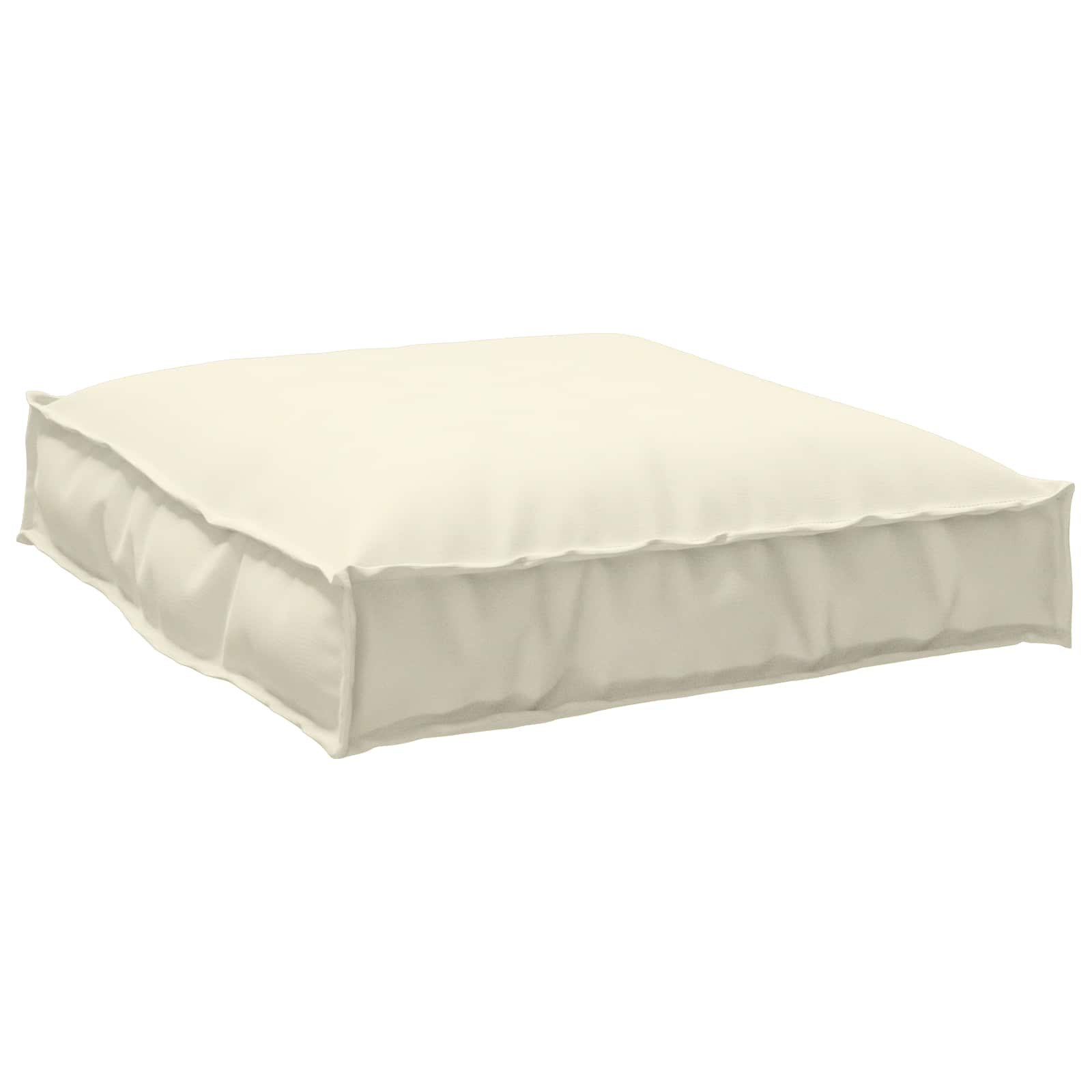 Vidaxl coussin crème 70 x 70 x 12 cm tissu oxford