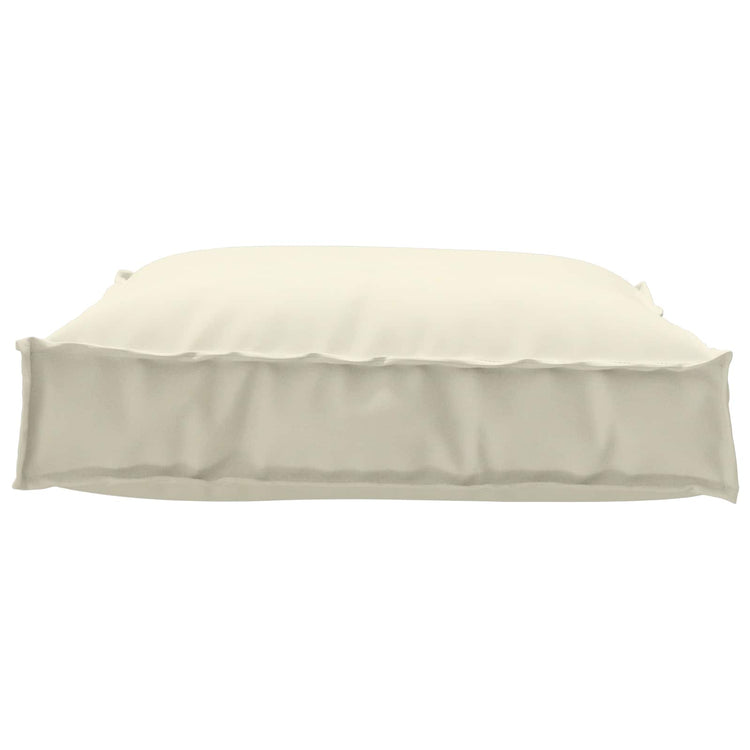 Vidaxl coussin crème 70 x 70 x 12 cm tissu oxford